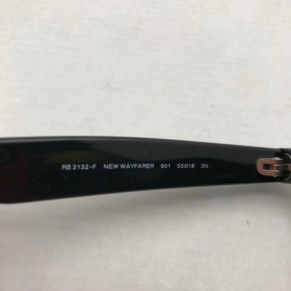 【中古品】【メンズ】 RAYBAN レイバン RB2132-F NEW WAYFARER サングラス メガネ アイウェア 眼鏡 203-260817-mh-01-fuzh カラー：ブラック 万代Net店