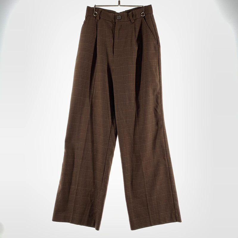 【中古品】【レディース】 UGG アグ SET UP セットアップ BROWN.CHECK/SIZE:M/W ジャケット ズボン ※使用感有 170-260909-io-10-fuzh カラー：ブラウンチェック 万代Net店