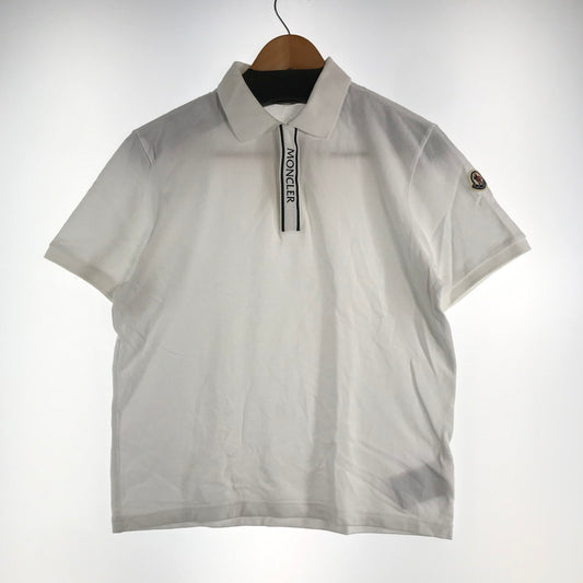 【中古品】【メンズ】 MONCLER モンクレール トップス 半袖 ポロシャツ 古着 141-260817-mh-08-fuzh サイズ：S カラー：ホワイト 万代Net店