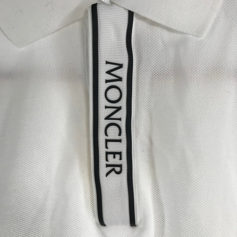 【中古品】【メンズ】 MONCLER モンクレール トップス 半袖 ポロシャツ 古着 141-260817-mh-08-fuzh サイズ：S カラー：ホワイト 万代Net店