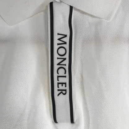【中古品】【メンズ】 MONCLER モンクレール トップス 半袖 ポロシャツ 古着 141-260817-mh-08-fuzh サイズ：S カラー：ホワイト 万代Net店