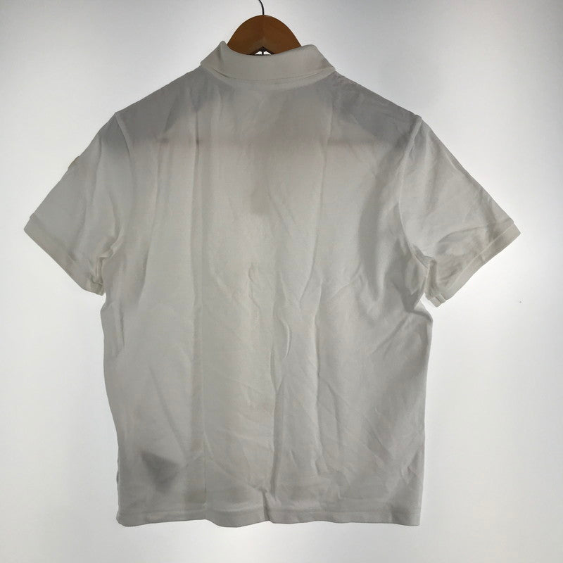 【中古品】【メンズ】 MONCLER モンクレール トップス 半袖 ポロシャツ 古着 141-260817-mh-08-fuzh サイズ：S カラー：ホワイト 万代Net店