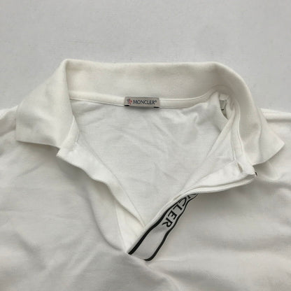 【中古品】【メンズ】 MONCLER モンクレール トップス 半袖 ポロシャツ 古着 141-260817-mh-08-fuzh サイズ：S カラー：ホワイト 万代Net店