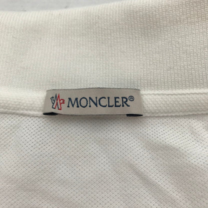 【中古品】【メンズ】 MONCLER モンクレール トップス 半袖 ポロシャツ 古着 141-260817-mh-08-fuzh サイズ：S カラー：ホワイト 万代Net店