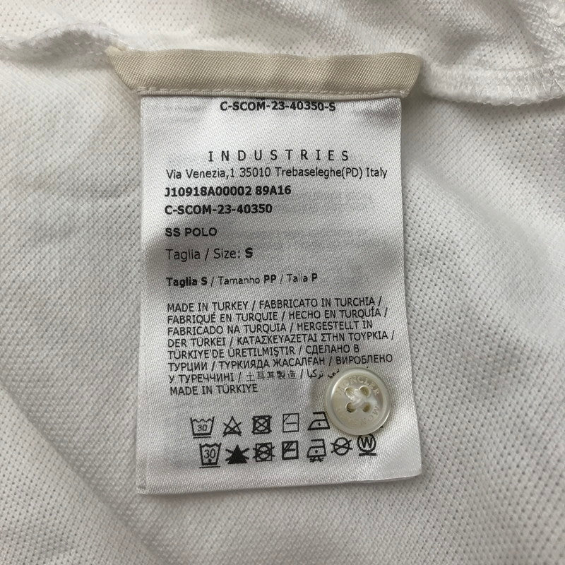 【中古品】【メンズ】 MONCLER モンクレール トップス 半袖 ポロシャツ 古着 141-260817-mh-08-fuzh サイズ：S カラー：ホワイト 万代Net店