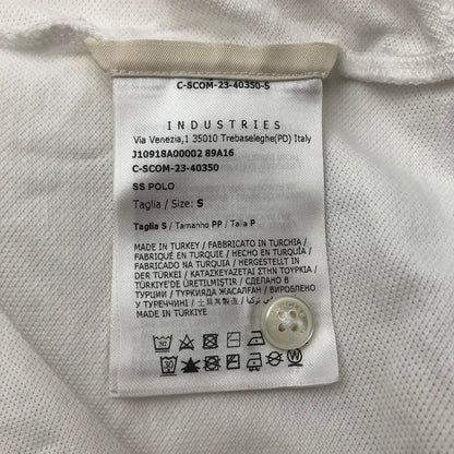 【中古品】【メンズ】 MONCLER モンクレール トップス 半袖 ポロシャツ 古着 141-260817-mh-08-fuzh サイズ：S カラー：ホワイト 万代Net店