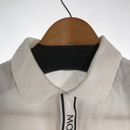 【中古品】【メンズ】 MONCLER モンクレール トップス 半袖 ポロシャツ 古着 141-260817-mh-08-fuzh サイズ：S カラー：ホワイト 万代Net店