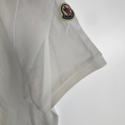 【中古品】【メンズ】 MONCLER モンクレール トップス 半袖 ポロシャツ 古着 141-260817-mh-08-fuzh サイズ：S カラー：ホワイト 万代Net店