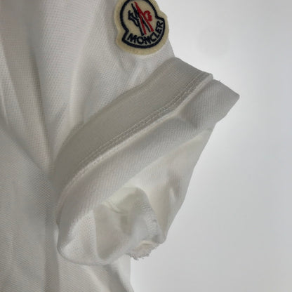 【中古品】【メンズ】 MONCLER モンクレール トップス 半袖 ポロシャツ 古着 141-260817-mh-08-fuzh サイズ：S カラー：ホワイト 万代Net店