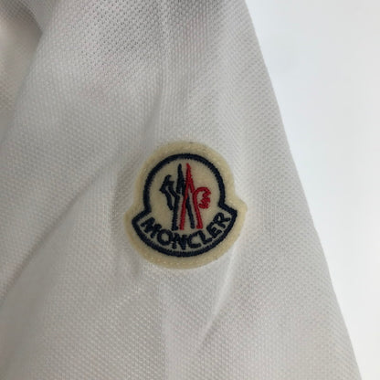 【中古品】【メンズ】 MONCLER モンクレール トップス 半袖 ポロシャツ 古着 141-260817-mh-08-fuzh サイズ：S カラー：ホワイト 万代Net店