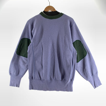【中古品】【メンズ】 CHAMPION チャンピョン REVERSE WEAVE SWEATSHIRT リバースィーブ スェットBLUE GREEN エルボーパッチ SIZE:M USA製.90年代 148-260818-ky-06-fuzh 万代Net店