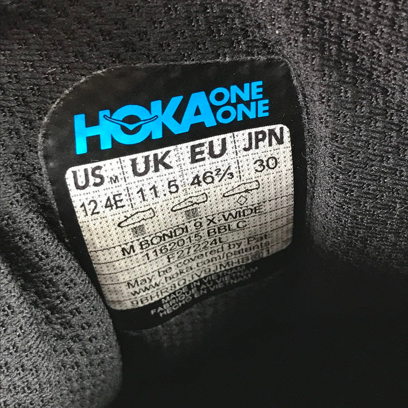 【中古品】【メンズ】 HOKA ONEONE ホカ オネオネ 1162015 BONDI 9 X-WIDE ボンダイ9 スニーカー シューズ 靴 162-260821-mh-03-fuzh サイズ：30cm カラー：ブラック 万代Net店