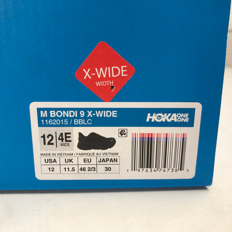 【中古品】【メンズ】 HOKA ONEONE ホカ オネオネ 1162015 BONDI 9 X-WIDE ボンダイ9 スニーカー シューズ 靴 162-260821-mh-03-fuzh サイズ：30cm カラー：ブラック 万代Net店