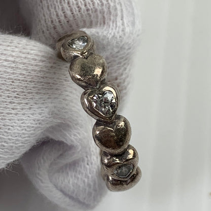 【中古品】【レディース】 SILVER925 RING アクセサリー リング 指輪 ハート ※使用感あり 193-261013-io-18-fuzh サイズ：12 カラー：シルバー925 万代Net店