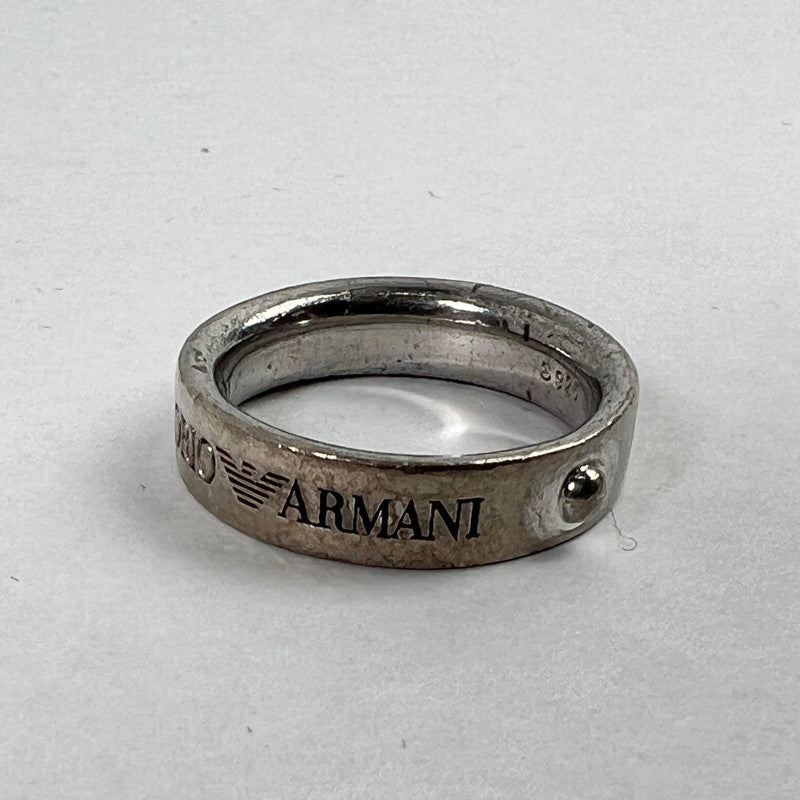 【中古品】【メンズ】 EMPORIO ARMANI エンポリオ・アルマーニ シルバーリング SILVER 925/SIZE:10号 ※キズ有 本体のみ アクセサリー 192-260911-io-08-fuzh 万代Net店