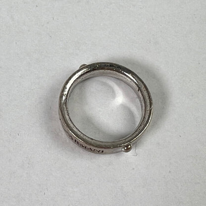 【中古品】【メンズ】 EMPORIO ARMANI エンポリオ・アルマーニ シルバーリング SILVER 925/SIZE:10号 ※キズ有 本体のみ アクセサリー 192-260911-io-08-fuzh 万代Net店