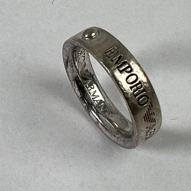 【中古品】【メンズ】 EMPORIO ARMANI エンポリオ・アルマーニ シルバーリング SILVER 925/SIZE:10号 ※キズ有 本体のみ アクセサリー 192-260911-io-08-fuzh 万代Net店