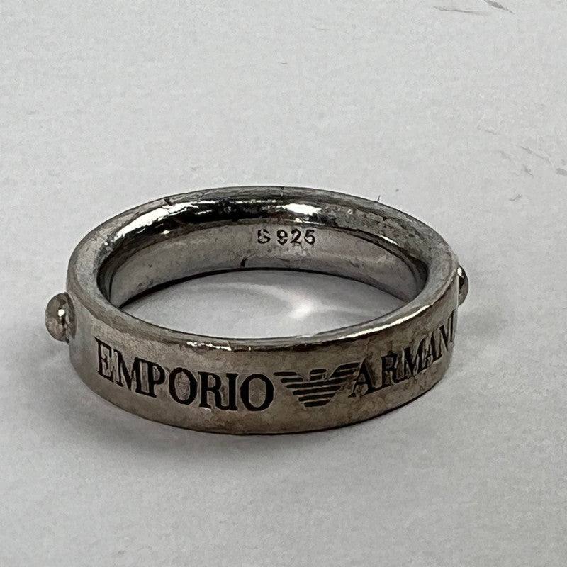 【中古品】【メンズ】 EMPORIO ARMANI エンポリオ・アルマーニ シルバーリング SILVER 925/SIZE:10号 ※キズ有 本体のみ アクセサリー 192-260911-io-08-fuzh 万代Net店