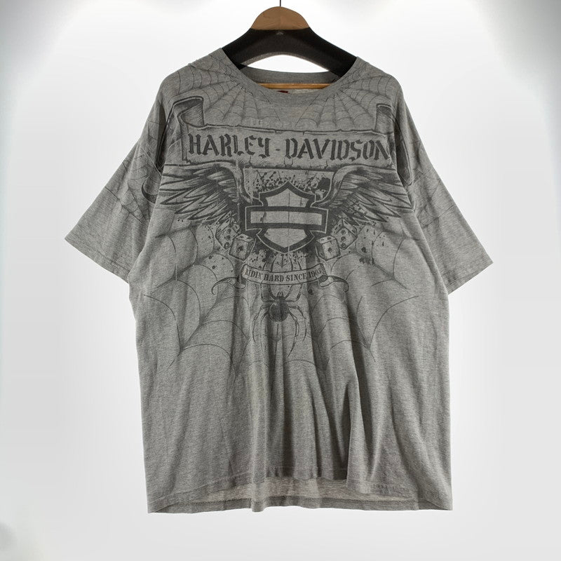 【中古品】【メンズ】 HARLEY DAVIDSON ハーレーダビッドソン Tシャツ カラー GRAY SIZE:2XL 145-260818-ky-07-fuzh 万代Net店