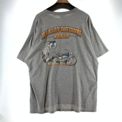 【中古品】【メンズ】 HARLEY DAVIDSON ハーレーダビッドソン Tシャツ カラー GRAY SIZE:2XL 145-260818-ky-07-fuzh 万代Net店