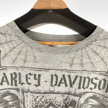 【中古品】【メンズ】 HARLEY DAVIDSON ハーレーダビッドソン Tシャツ カラー GRAY SIZE:2XL 145-260818-ky-07-fuzh 万代Net店