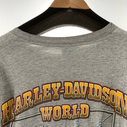 【中古品】【メンズ】 HARLEY DAVIDSON ハーレーダビッドソン Tシャツ カラー GRAY SIZE:2XL 145-260818-ky-07-fuzh 万代Net店