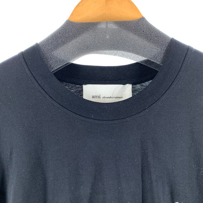 【中古品】【メンズ】 AMI PARIS アミ パリス HTS346.724 LOGO T-SHIRT ロゴTシャツBLACK Aロゴ SIZE:3XL 141-260818-ky-04-fuzh 万代Net店