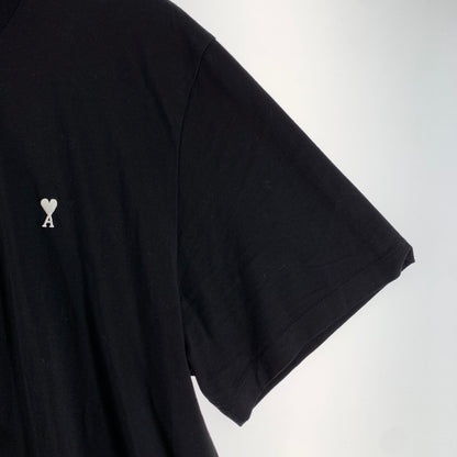 【中古品】【メンズ】 AMI PARIS アミ パリス HTS346.724 LOGO T-SHIRT ロゴTシャツBLACK Aロゴ SIZE:3XL 141-260818-ky-04-fuzh 万代Net店