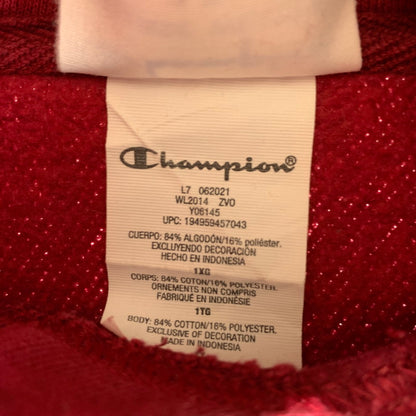 【中古品】【メンズ】 CHAMPION チャンピョン REVERSE WEAVE SWEAT リバースィーブ スェット カラーワインレッド SIZE:1X 148-260818-ky-05-fuzh 万代Net店