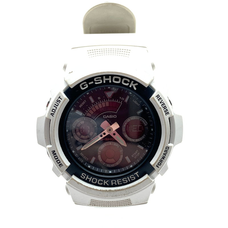 【中古品】【メンズ】 G-SHOCK AW591SC 腕時計 WHITE クォーツ 本体のみ ※汚れ.使用感有 時計 196-260820-io-02-fuzh 万代Net店