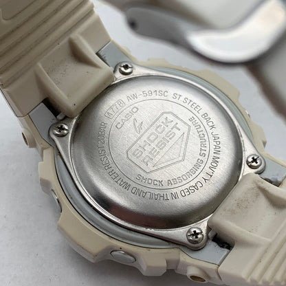 【中古品】【メンズ】 G-SHOCK AW591SC 腕時計 WHITE クォーツ 本体のみ ※汚れ.使用感有 時計 196-260820-io-02-fuzh 万代Net店