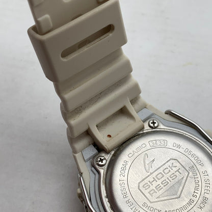 【中古品】【メンズ】 G-SHOCK DW-D5600P 腕時計 WHITE クォーツ 本体のみ ※汚れ.使用感有 時計 196-260820-io-01-fuzh 万代Net店
