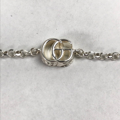 【中古品】【レディース】 GUCCI グッチ ダブルG キーチャーム ブレスレット SILVER925 SIZE:17 182-260820-ky-09-fuzh 万代Net店