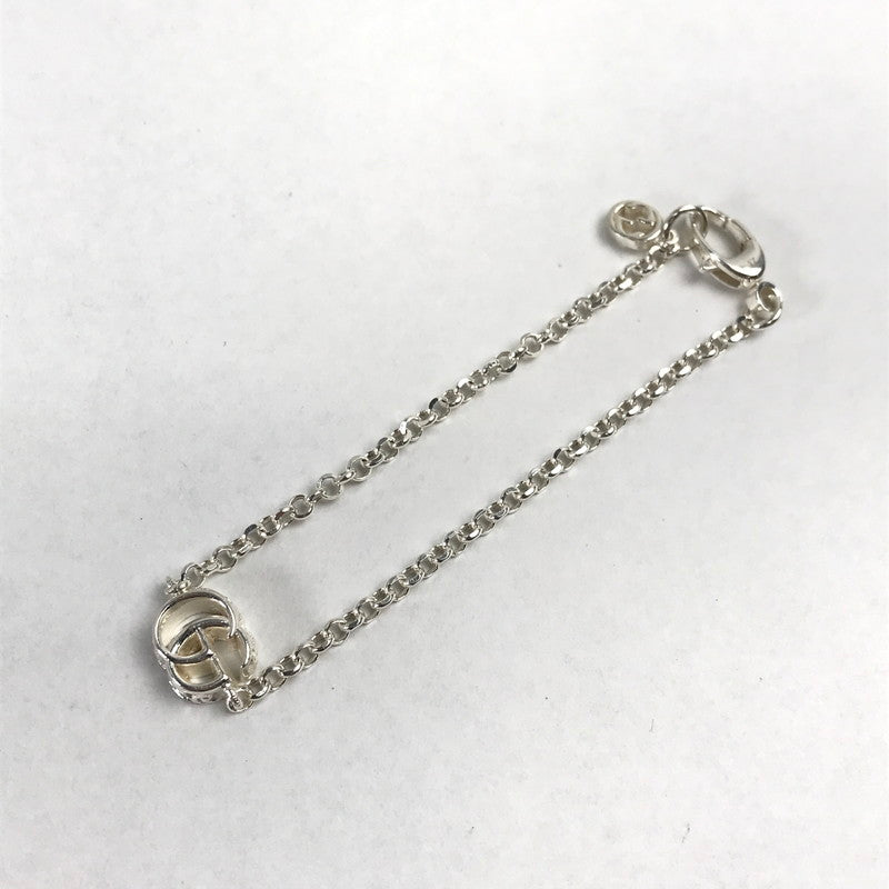 【中古品】【レディース】 GUCCI グッチ ダブルG キーチャーム ブレスレット SILVER925 SIZE:17 182-260820-ky-09-fuzh 万代Net店