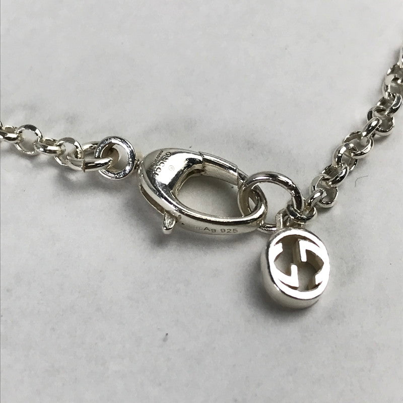 【中古品】【レディース】 GUCCI グッチ ダブルG キーチャーム ブレスレット SILVER925 SIZE:17 182-260820-ky-09-fuzh 万代Net店