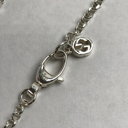 【中古品】【レディース】 GUCCI グッチ ダブルG キーチャーム ブレスレット SILVER925 SIZE:17 182-260820-ky-09-fuzh 万代Net店