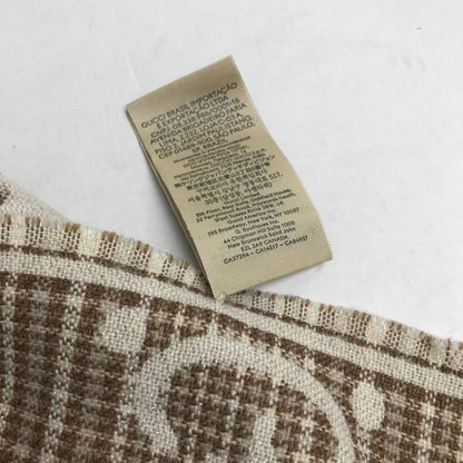 【中古品】【レディース】 GUCCI グッチ GG ウールジャカード スカーフ カラーBEIGE.BROWN ショール マフラー 183-260820-ky-10-fuzh 万代Net店
