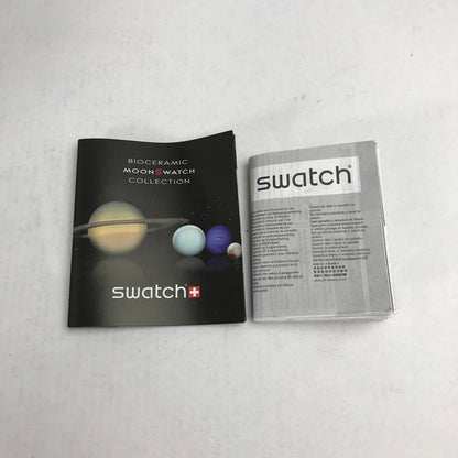 【中古品】【メンズ】 OMEGA×SWATCH オメガ × スォッチ MISSION TO THE SUN カラー YELLOW.WHITE 説明書.箱付属 スリーブ欠品 時計 197-260820-ky-05-fuzh 万代Net店