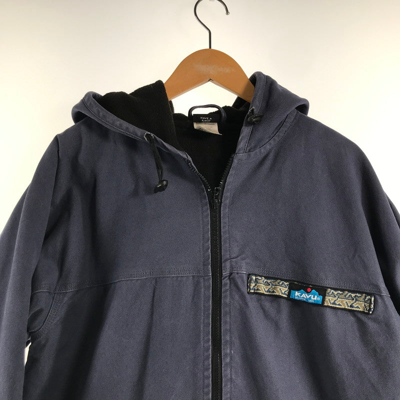 【中古品】【メンズ】 KAVU カブー フーデッドバッファロージャケット アクティブジャケット パーカー 古着 144-260913-nm-04-fuzh サイズ：M カラー：ネイビー 万代Net店