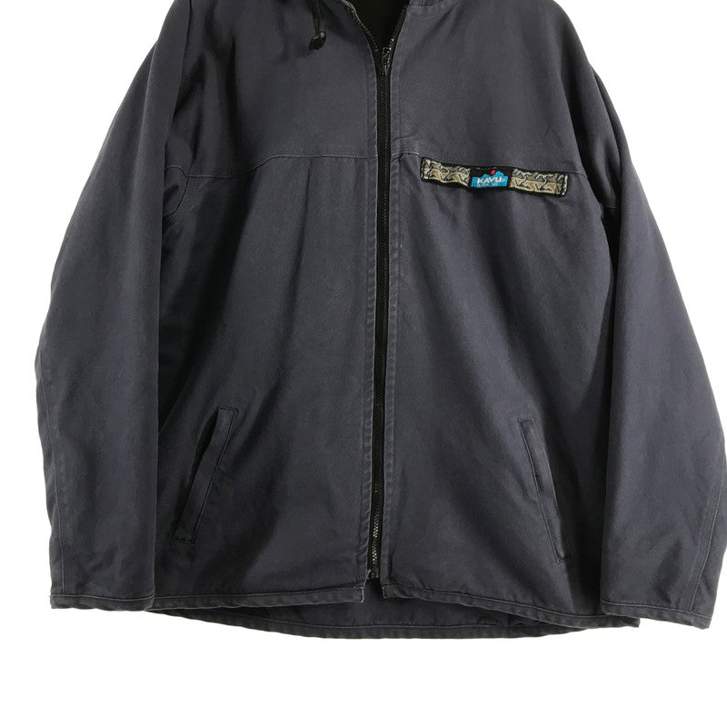 【中古品】【メンズ】 KAVU カブー フーデッドバッファロージャケット アクティブジャケット パーカー 古着 144-260913-nm-04-fuzh サイズ：M カラー：ネイビー 万代Net店