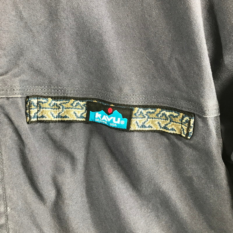 【中古品】【メンズ】 KAVU カブー フーデッドバッファロージャケット アクティブジャケット パーカー 古着 144-260913-nm-04-fuzh サイズ：M カラー：ネイビー 万代Net店