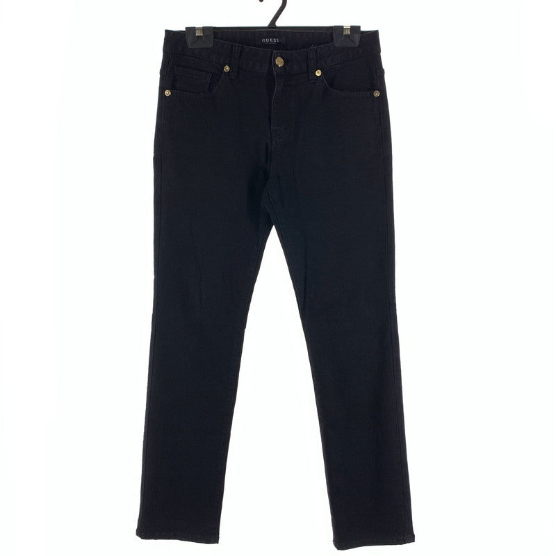 【中古品】【メンズ】 GUESS ゲス パンツ ボトムス ブランド 古着 152-260926-gm-04-fuzh サイズ：78 カラー：ブラック 万代Net店