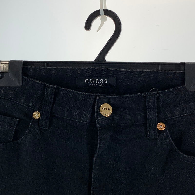 【中古品】【メンズ】 GUESS ゲス パンツ ボトムス ブランド 古着 152-260926-gm-04-fuzh サイズ：78 カラー：ブラック 万代Net店