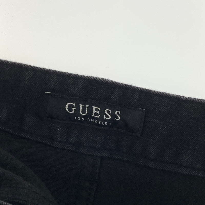 【中古品】【メンズ】 GUESS ゲス パンツ ボトムス ブランド 古着 152-260926-gm-04-fuzh サイズ：78 カラー：ブラック 万代Net店