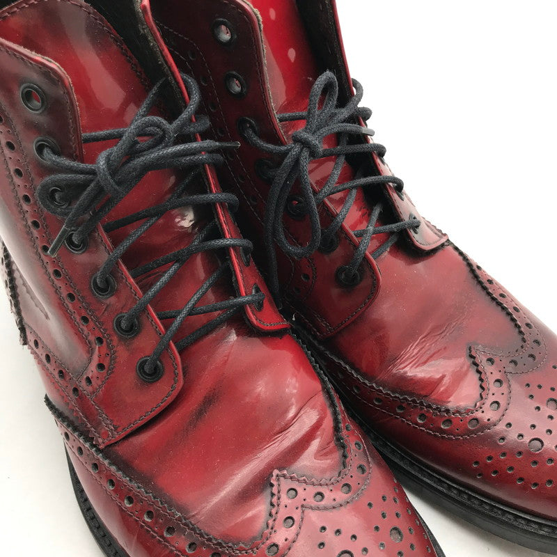 【中古品】【メンズ】 ROSSO ARTIGIANO ロッソ・アルティジャーノ ウィングチップブーツ カラー RED SIZE:42 ※本体のみ 靴 164-260820-ky-01-fuzh 万代Net店