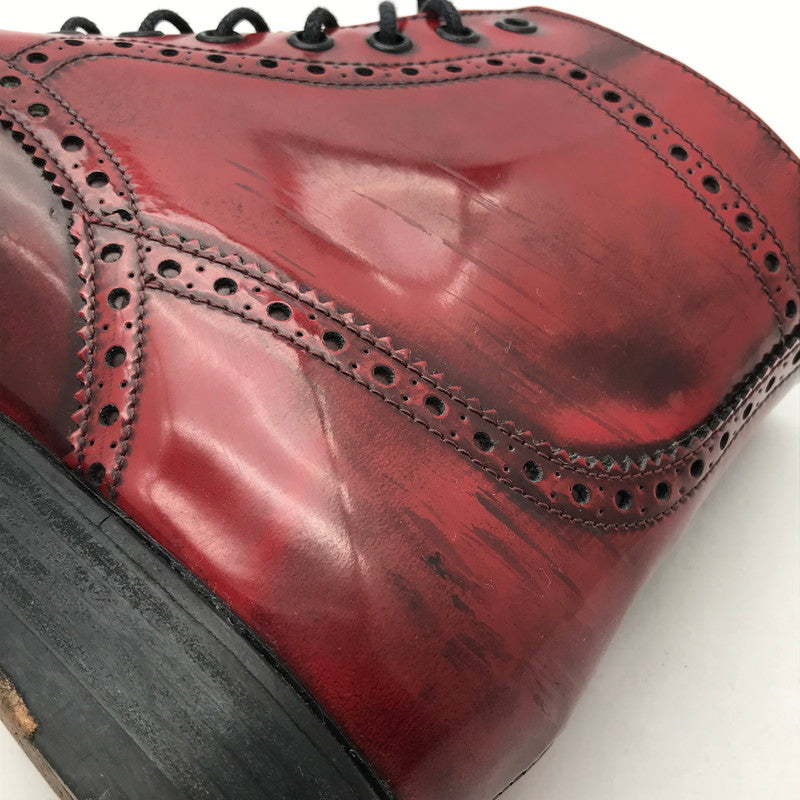 【中古品】【メンズ】 ROSSO ARTIGIANO ロッソ・アルティジャーノ ウィングチップブーツ カラー RED SIZE:42 ※本体のみ 靴 164-260820-ky-01-fuzh 万代Net店