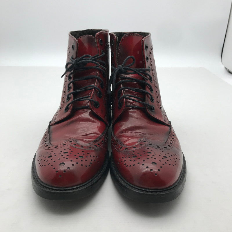 【中古品】【メンズ】 ROSSO ARTIGIANO ロッソ・アルティジャーノ ウィングチップブーツ カラー RED SIZE:42 ※本体のみ 靴 164-260820-ky-01-fuzh 万代Net店