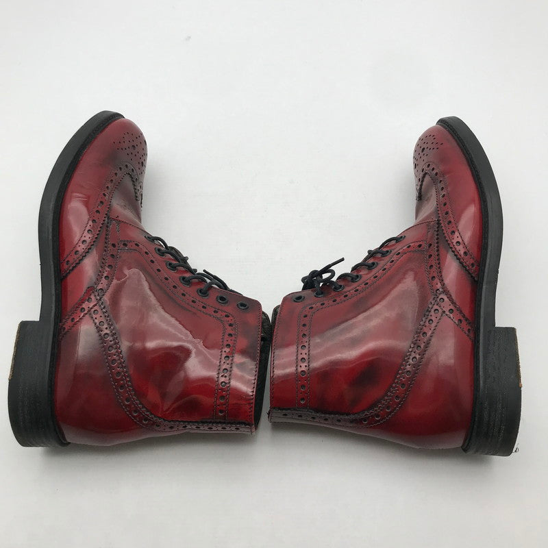 【中古品】【メンズ】 ROSSO ARTIGIANO ロッソ・アルティジャーノ ウィングチップブーツ カラー RED SIZE:42 ※本体のみ 靴 164-260820-ky-01-fuzh 万代Net店