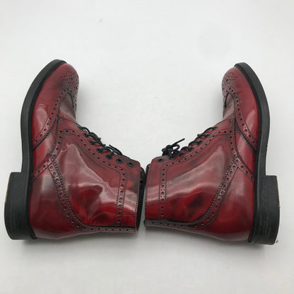 【中古品】【メンズ】 ROSSO ARTIGIANO ロッソ・アルティジャーノ ウィングチップブーツ カラー RED SIZE:42 ※本体のみ 靴 164-260820-ky-01-fuzh 万代Net店
