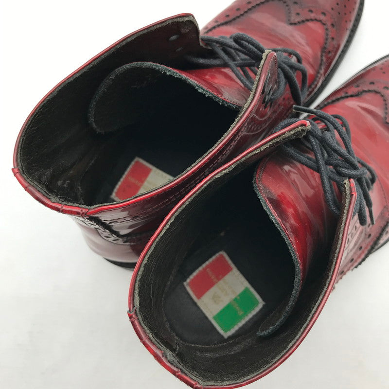 【中古品】【メンズ】 ROSSO ARTIGIANO ロッソ・アルティジャーノ ウィングチップブーツ カラー RED SIZE:42 ※本体のみ 靴 164-260820-ky-01-fuzh 万代Net店